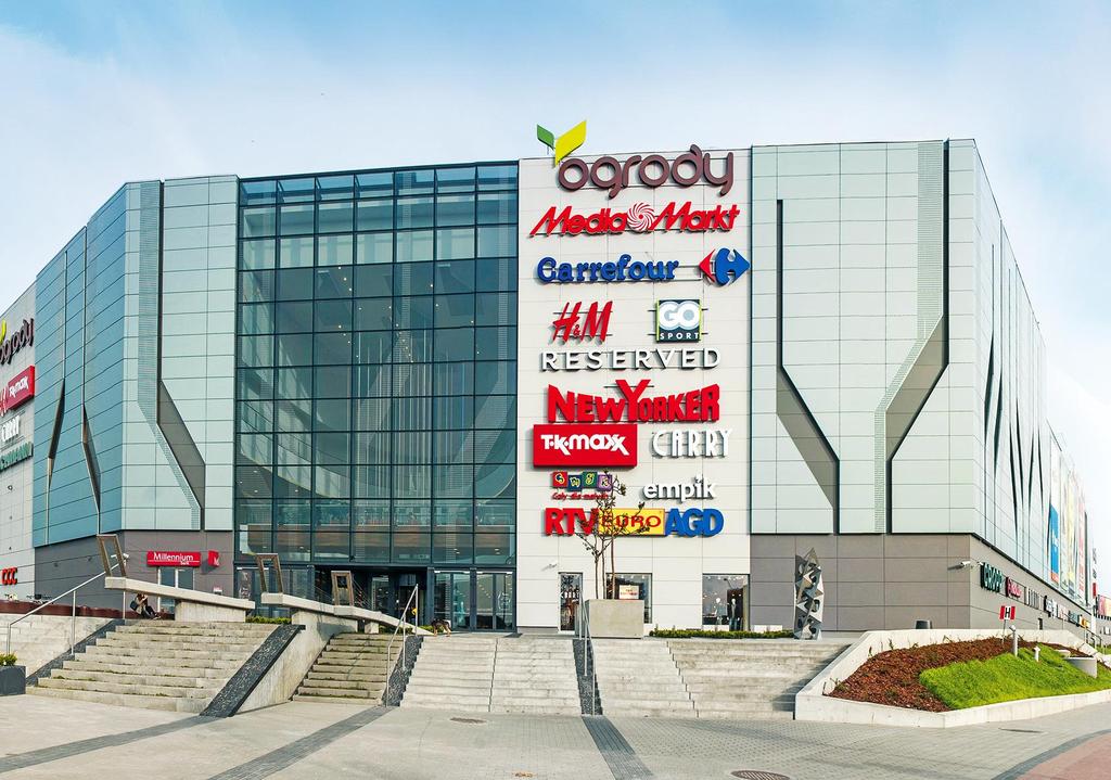 CH Ogrody Elbląg Opening date: Q1 2001 CPI GLA (sq m): 40,785 Number of tenants: 116 Main tenants: Reserved,