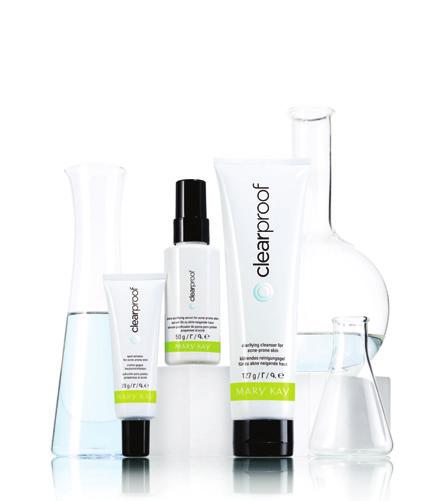 CZYSTA SKÓRA czysta przyjemność SYSTEM PIELĘGNACYJNY CLEAR PROOF zawiera kwas salicylowy o dwuprocentowym stężeniu, który ułatwia oczyszczanie skóry z powstałych wyprysków i zapobiega powstawaniu