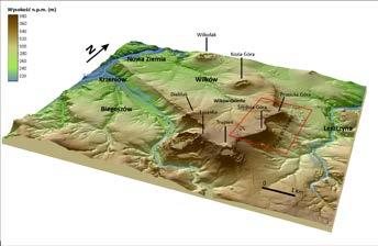 Rzeźba progu kredowego i pokrywy blokowe koło Wilkowa (Pogórze Kaczawskie) 271 Regionalny kontekst geomorfologiczny i geologiczny Próg Wilkowa jest najdalej na wschód wysuniętym fragmentem rzeźby