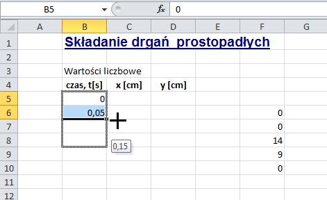 Rysunek 23. Ustawienia kluczowych wartości w oknie właściwości paska przewijania z komórek L24:O24 15.