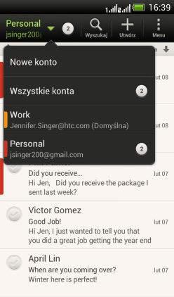 103 E-mail Dodawanie konta Microsoft Exchange ActiveSync W celu dokonania synchronizacji wymagane jest pobranie oprogramowania w wersji Microsoft Exchange Server 2003 Service Pack 2 (SP2) lub nowszej.