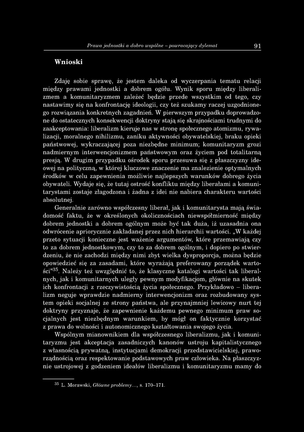 zgodnio n e go ro zw iązania k o n k retn y ch zagadnień.