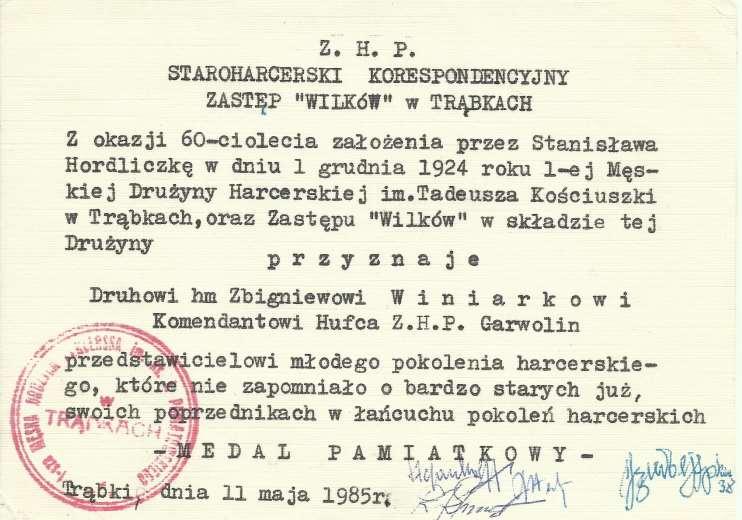 JEDNOSTKI ZHP IM. T.