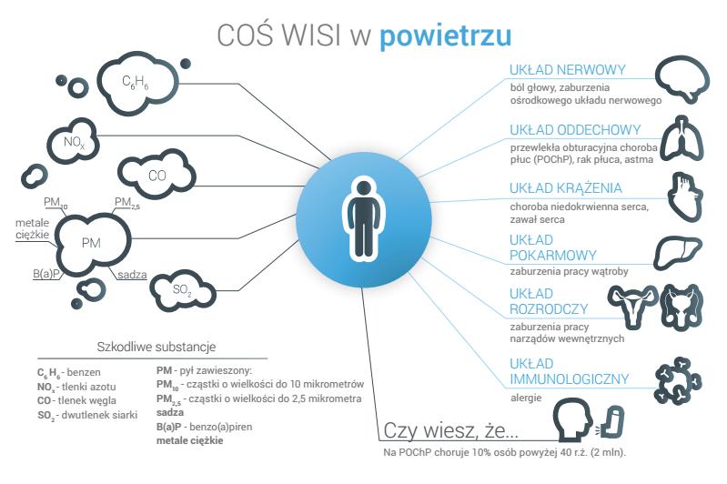 Niska emisja to emisja szkodliwych pyłów i gazów na małej wysokości (do 40 metrów).