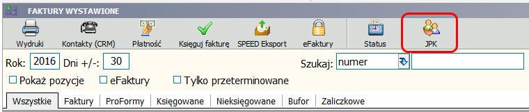 1. JPK umożliwiono generowanie plików Wymaga Windows 7 lub wyższego (na XP nie zadziała) Wymaga zainstalowanego.net 4.5 Wymaga dodatkowego wpisu w SPEED.