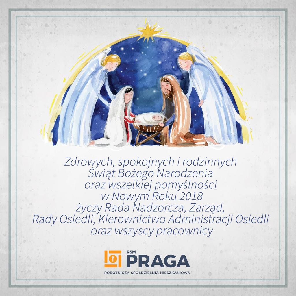 Czasopismo Robotniczej Spółdzielni Mieszkaniowej Praga Nr 02 (76) 2017 grudzień Wydawca - Rada Nadzorcza i Zarząd RSM PRAGA ISSN 1898-4681 gazeta bezpłatna nakład 18.