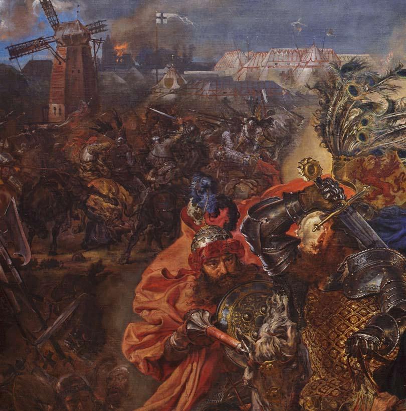 nieoczekiwanego odwrotu z Prus z powodu najazdu wojsk Zygmunta Luksemburskiego króla Czech i Węgier na Kraków.