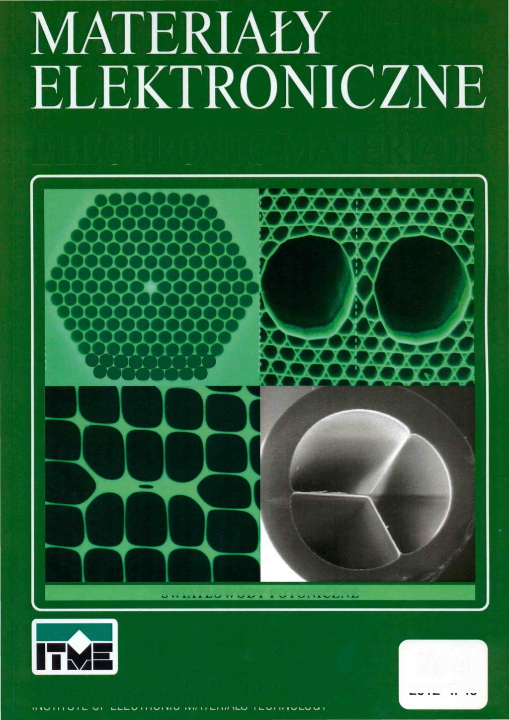 PL ISSN 0209-0058 ELECTRONIC MATERIALS VAV/AV /a* <