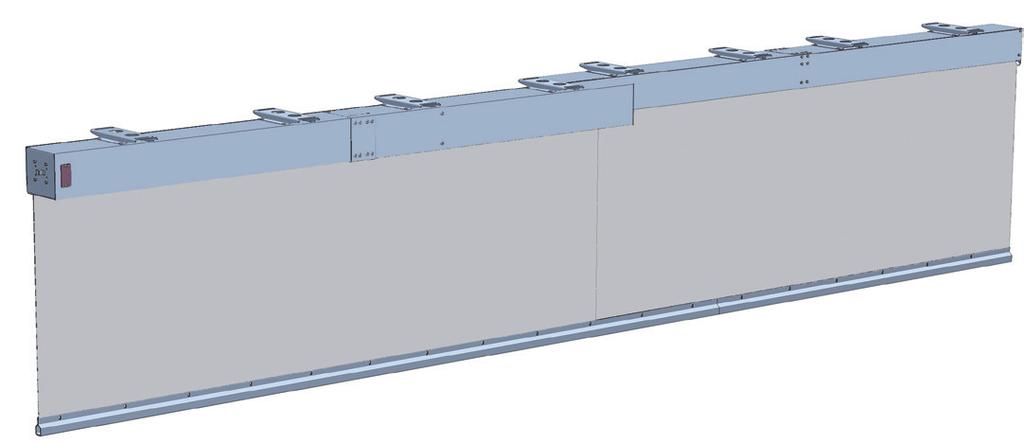 12.1.7. rysunki techniczne - modułowa automatyczna kurtyna dymowa w układzie poziomym Rys. 208 Modułowa kurtyna dymowa mcr PROSMOKE FS / CE w układzie poziomym Rys.