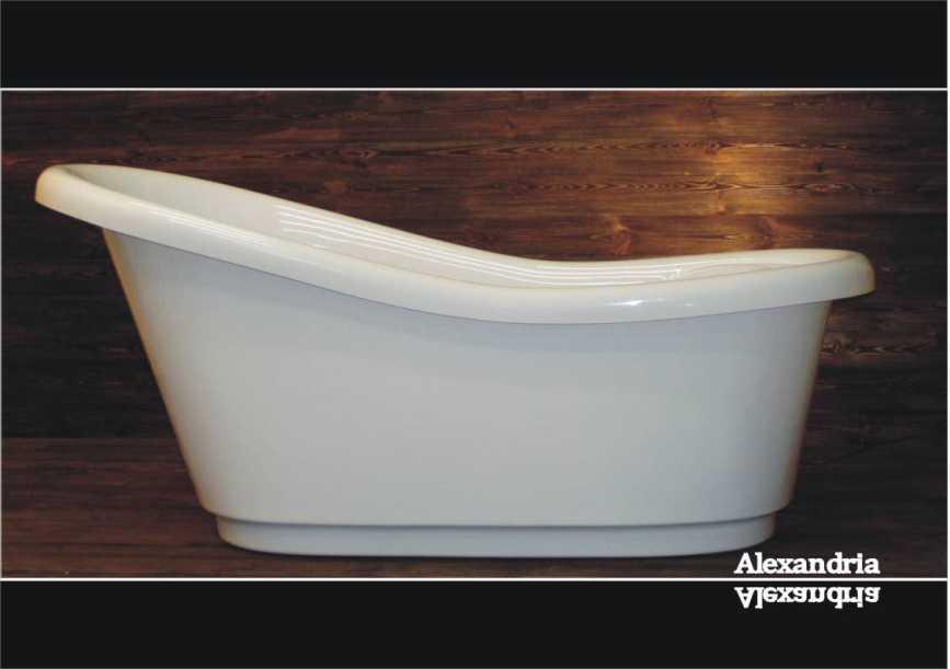 SANITPLAST WW-03 Alexandria 1730 1560 350 Zasilanie wanny : armatura