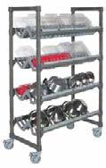 CAMSHELVING ELEMENTS SERIES AKCESORIA Ruszt do suszenia i przechowywania pionowego (tylko do półek o głębokości 610 mm) Modułowy stojak 7-gniazdowy przeznaczony do suszenia i przechowywania tac,
