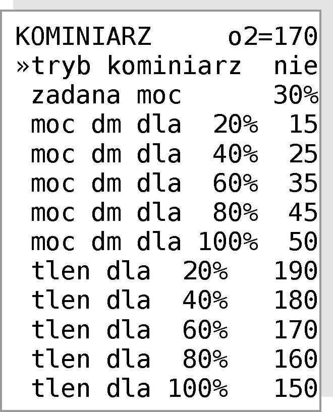 Rysunek 13: Menu KOMINIARZ.