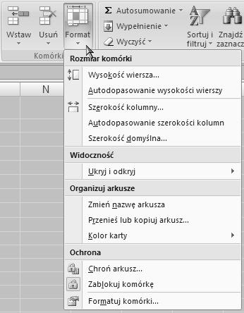 Aby zmienić nazwę karty arkusza: 1. Kliknij kartę, której nazwę chcesz zmienić. 2.