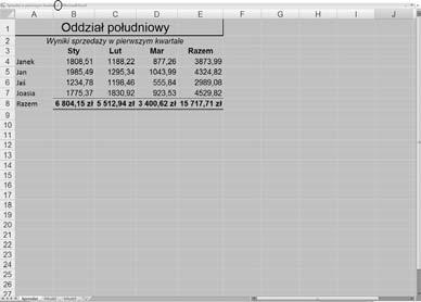 Pracujemy z plikami Rysunek 4.29. Grupa Okno na karcie Widok udostępnia polecenia przeznaczone do pracy z cóż za niespodzianka oknami Rysunek 4.30.