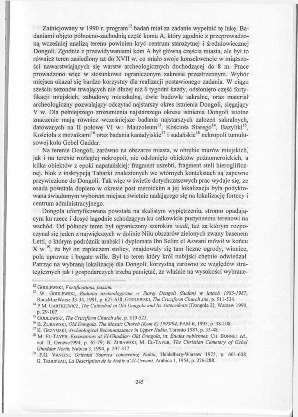 Zainicjowany w 1990 r. program' 2 badań miał za zadanie wypełnić tę lukę.