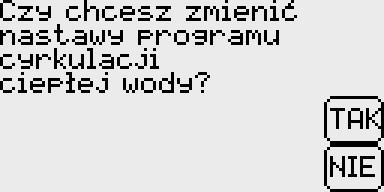 Aktywację funkcji dokonuje instalator. 2. Cyrkulacja CWU. 2.1. Włączanie cyrkulacji CWU. Domyślnie pompa cyrkulacyjna CWU jest wyłączona.