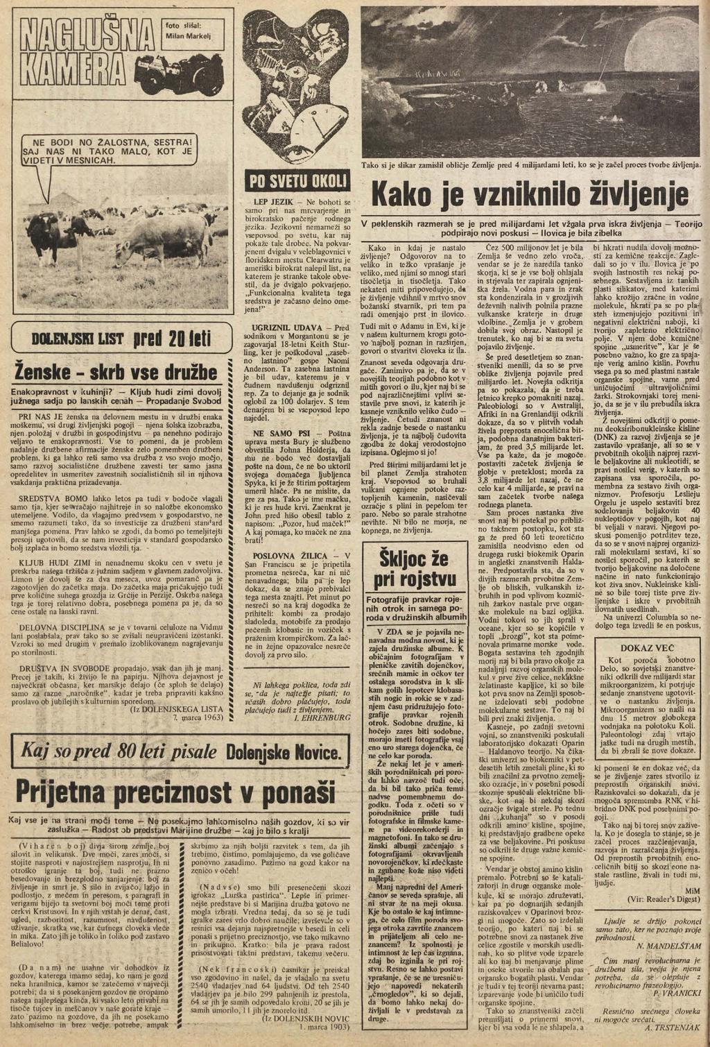 foto slišal: Milan Markelj tu l\> A\» l/ NE BODI NO ŽALOSTNA, SESTRA! SAJ NAS NI TAKO MALO, KOT JE VIDETI V MESNICAH. * f ; ^ " *.