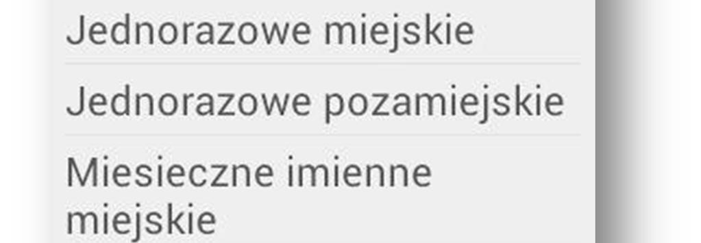 wybór opcji Zmień miasto. 3.