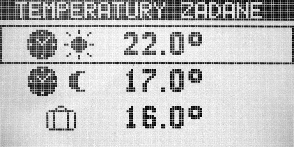 Temperatura dzienna: Temperatura nocna: Temperatura urlopowa: 3.