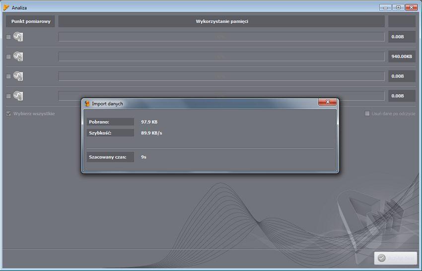 Dane techniczne Zmiany wersji v4.1.1: Nowe funkcjonalno ci: Dodanie wyboru statystyki dla 95% czasu rejestracji Un dla raportu normatywnego PL. Dodanie nowego napi cia znamionowego Un 265/460 V.