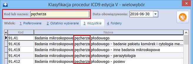 Konfiguracja słowników systemowych Ustalenie kolejności wyświetlania widoków w słowniku (zdj. powyżej). W tym celu należy kliknąć lewym przyciskiem myszki na wybranym widoku (np.