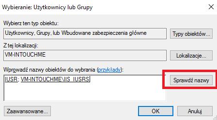 aby upewnić się, że obiekty zostaną poprawnie zidentyfikowane w systemie.