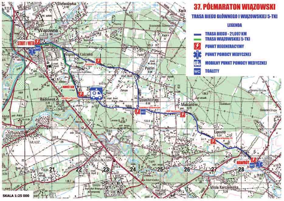 Biegnij z nami! Przez okres trzydziestu sześciu lat Półmaraton Wiązowski stał się międzynarodową imprezą, która na stałe wpisała się w kalendarz imprez biegowych.