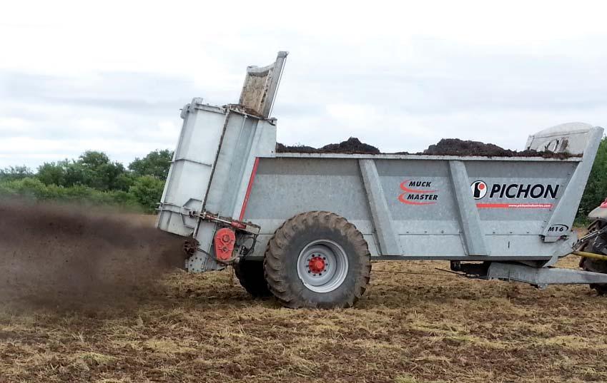 System ten będący pochodną klap pasuje do tylnej ramy całej serii Muck Master.