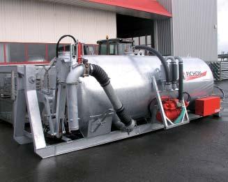 próżniową napędzaną silnikiem hydraulicznym (źródło hydrauliczne samochodu).