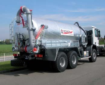 (VOLVO, TEREX, CAT, ) z pompą próżniową chłodzoną wodą napędzaną przez