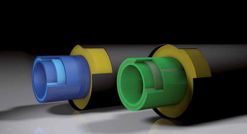 aquatherm green ti ti aquatherm ti - PREIZOLOWANE SYSTEMY RUROCIĄGOWE z rur stabilizowanych włóknem szklanym do układania w ziemi Jedną z najbardziej wydajnych energetycznie metod transportu, zarówno