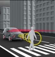 tor jazdy (SC) Układ rozpoznawania znaków drogowych (RSA) Automatyczne światła drogowe (AHB) Układ wykrywania zmęczenia kierowcy (SWS) Aktywny tempomat (ACC) Przednie i tylne