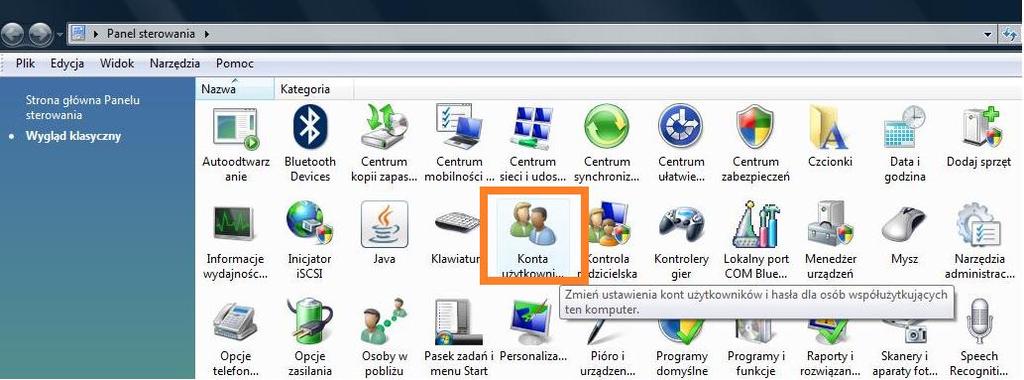 2.1. Zmiana ustawieo systemu dla Windows Vista Przed przystąpieniem do instalacji programu CAD