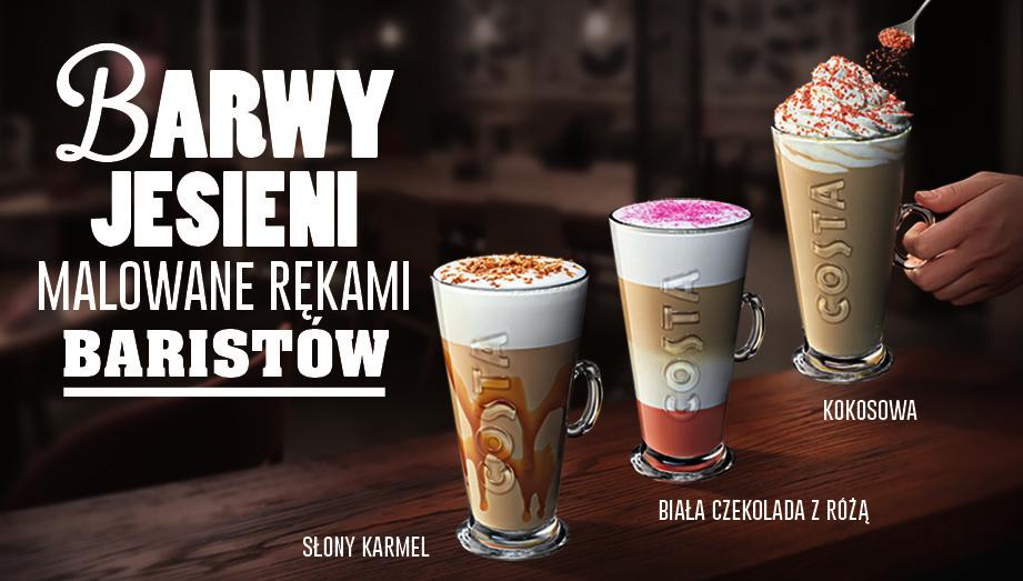 COSTA COFFEE NA KAWY SEZONOWE W