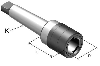 Uchwyty narzęziowe DIN00 / Toolholers DIN00 UCHWYTY NARZĘDZIOWE MORSE'A DIN MORSE'A TAPERS DIN Trzpienie frezarskie uniwersalne krótkie o frezów z rowkiem zabierakowym, z płetwą Combination Shell