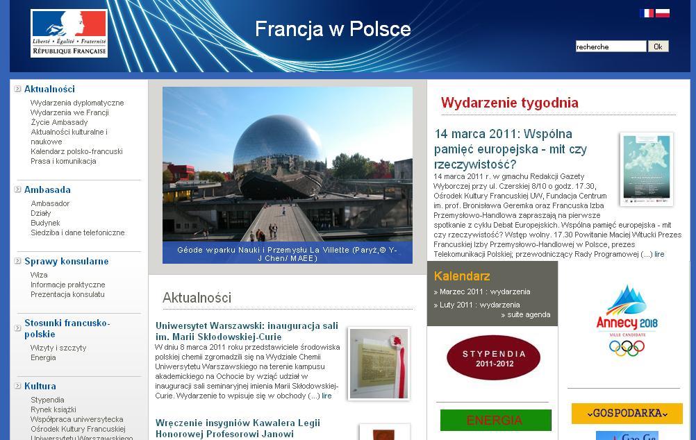 Stypendia rządu francuskiego www.