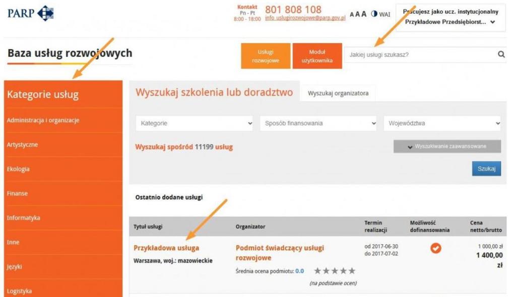 9) Zapisanie się na wybraną usługę Po podpisaniu umowy o przyznanie bonu na szkolenie, możesz zapisać się na wybraną przez siebie usługę w Bazie Usług Rozwojowych.