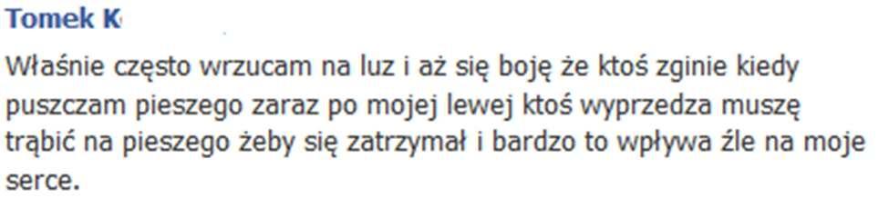 Rafał K Zwalniam, lub jeśli jest możliwość to zjeżdżam bardziej do pobocza aby umożliwić spokojny