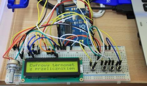 Arduino + Czujnik temperatury + LCD
