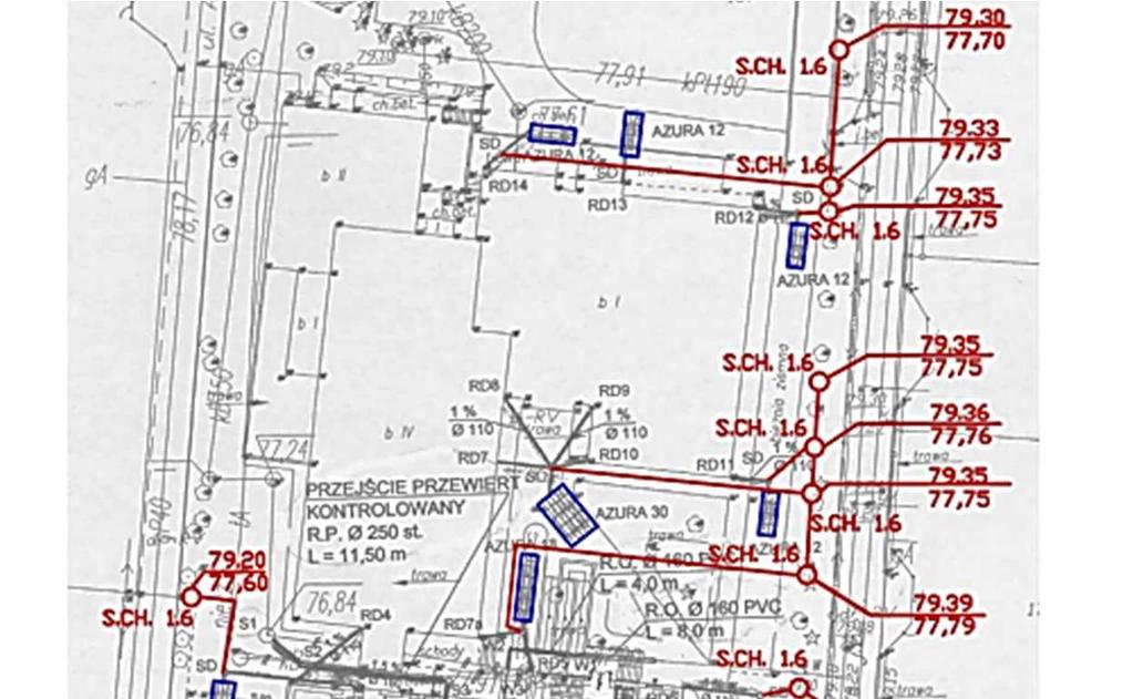 420 Niesprawność systemów odwadniających w obiektach budowlanych Kolejnym rozwiązaniem usprawniającym odprowadzenie nadmiaru wód jest modernizacja systemu chłonnego Azura.