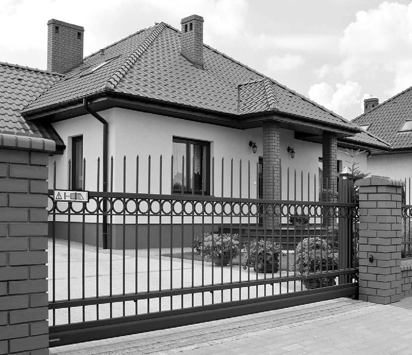 OGRODZENIA POSESYJNE BRAMA PRZESUWNA Z NAPĘDEM (PL - 1/1) (EU - 1/2) INSTRUKCJA ORYGINALNA Instrukcja Instalowania i Obsługi EN Technical description Installation and Operating Instructions Automatic