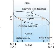 Wykazują one mniejszą rzeczywistą prężność pary obu składników nad roztworem i całkowitą prężność pary nad roztworem od tej wykazywanej przez prawo Raoulta Przykłady azeotropii ujemnej: aceton +