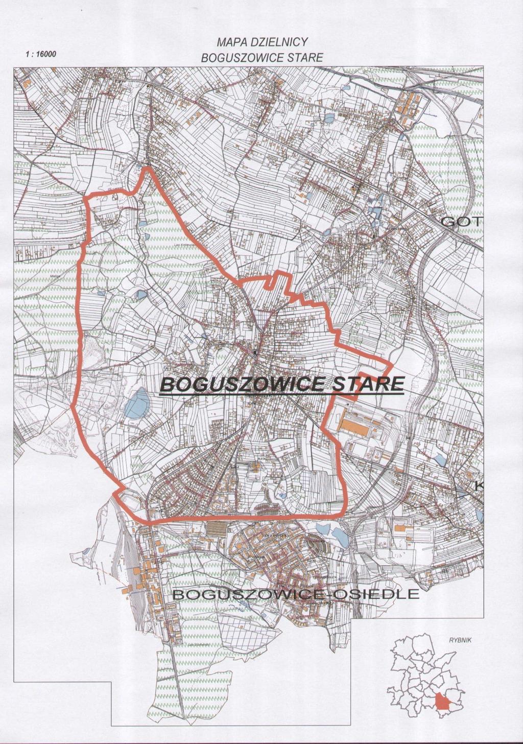 Załącznik Nr 1 do Statutu Dzielnicy Boguszowice Stare1)2) 1) W brzmieniu ustalonym przez 1 ust. 2 uchwały Nr 411/XXXIII/2008 Rady Miasta Rybnika z dnia 19 listopada 2008 r.