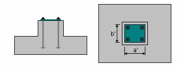 : bez ograniczeń Geometria: A = 0,60 (m) a = 0,35 (m) B = 0,60 (m) b = 0,35 (m) h1 = 0,30 (m) ex = 0,00 (m) h2 = 0,10 (m) ey = 0,00 (m) h4 = 0,10 (m) a' = 25,0 (cm) b' = 25,0 (cm) c1 = 5,0 (cm) c2 =