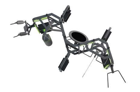 (stretcher) platforma plyometryczna (jump plate) poręcz do dipów (dip bar) zaczepy na linę (battle rope) stanowisko do ćwiczeń mięśni