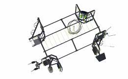 uchwyty do podciągania (pull up bar) stanowisko bokserskie (fight station) półki na akcesoria (storage plates) stanowisko do treningu ze sztangą (plate loaded