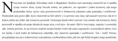 Rysunek 50.1. Początkowa postać tekstu 1. Formatujemy tekst stosownie do naszych potrzeb (rysunek 50.1). Rysunek 50.2.