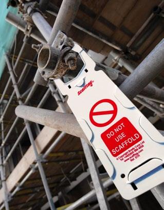 SCAFFTAG Visual Tagging System and system Our visual tags typically comprise of two components: Attaches to the equipment being tagged.