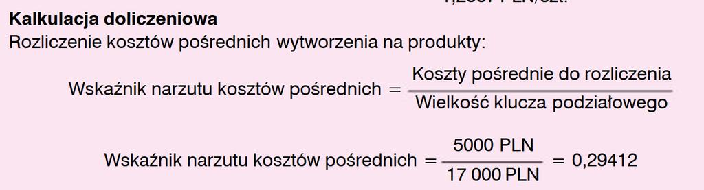 Kalkulacja podziałowa ze współczynnikami Walińska, Ewa. MERITUM Rachunkowość.