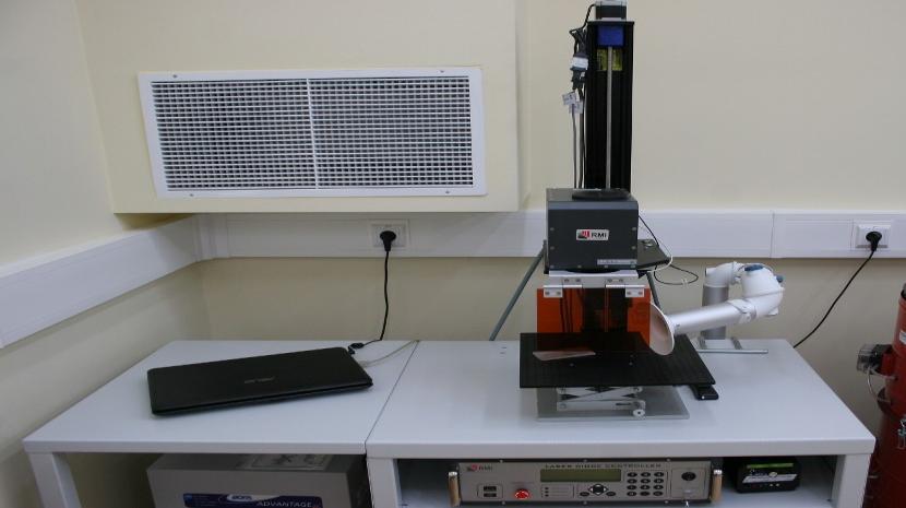 Positions used in the processes of ablative laser texturing: a) position with Nd:YAG laser with Galvo head with the wavelength λ = 1064nm, b) position with ytterbium fiber laser with Galvo head with